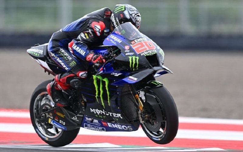 Fabio Quartararo, pembalap Monster Energy Yamaha berlaga di MotoGP Mandalika 2022/Antara