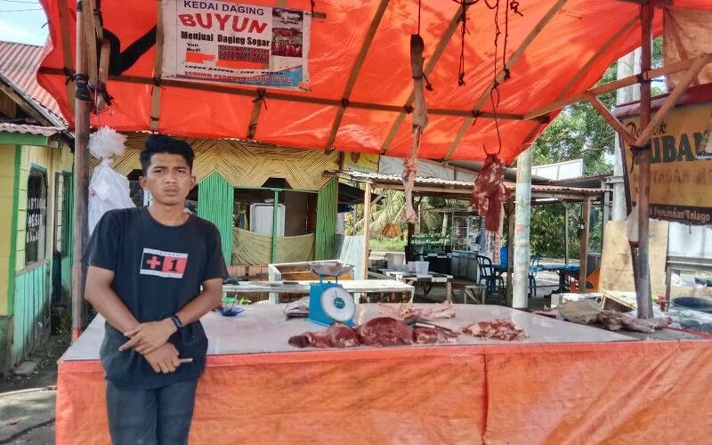 Harga daging di Agam naik jadi Rp140.000 per kilogram./Antara-Yusrizal.