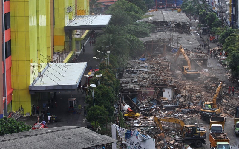  Bekas Tempat Penampungan Pasar Turi Bakal Jadi Jalan