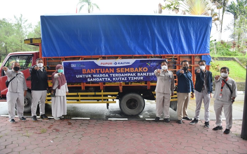  PKT Proaktif Salurkan Bantuan Logistik Bagi Korban Banjir Sangatta