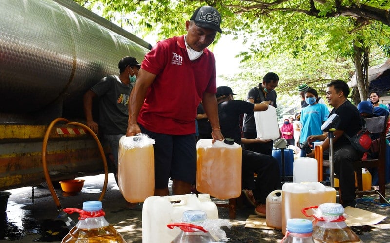  Operasi Pasar Minyak Goreng Curah di Mojokerto, Ini Syarat Membeli