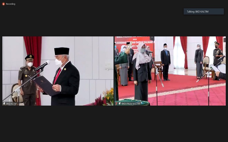  Gubernur Lantik Sri Wahyuni Jadi Sekda, Jadi Wanita Pertama Jabat Sekda Definitif di Kaltim