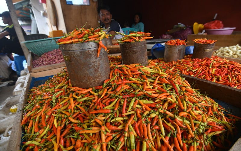  Harga Cabai Jatim Terus Terkerek Tingginya Permintaan