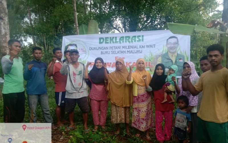  Dinilai Pro Petani Lokal, Petani di Buru Selatan Dorong Ridwan Kamil Jadi Presiden