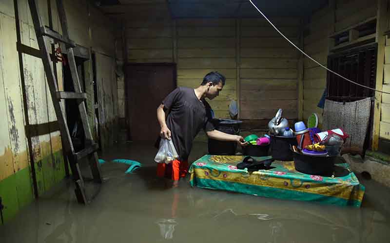  Banjir di Medan Rendam Ratusan Rumah Warga