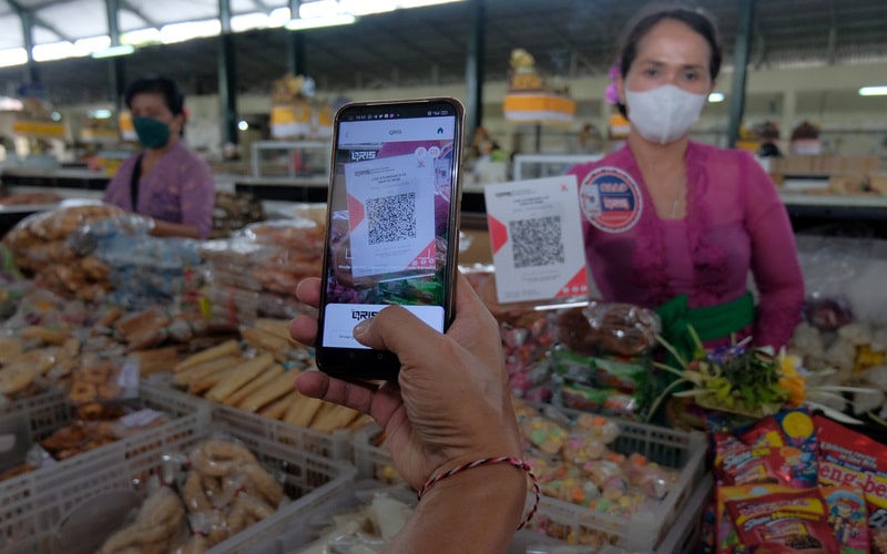  Tujuh Pasar Tradisional Bali Bakal Adopsi QRIS