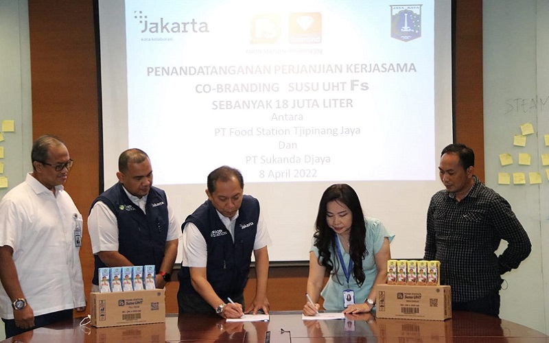  Food Station Gandeng PT Sukanda Djaya untuk Produksi Susu UHT 