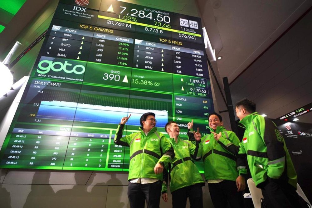  Market Caps Terbesar Keempat, Gojek Tokopedia (GOTO) Selamatkan IHSG dari Koreksi Dalam, Tapi...