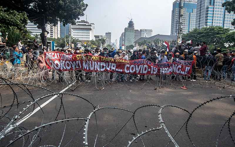  Tolak Presiden Joko Widodo Menjabat 3 Periode, Mahasiswa Gelar Aksi Unjuk Rasa