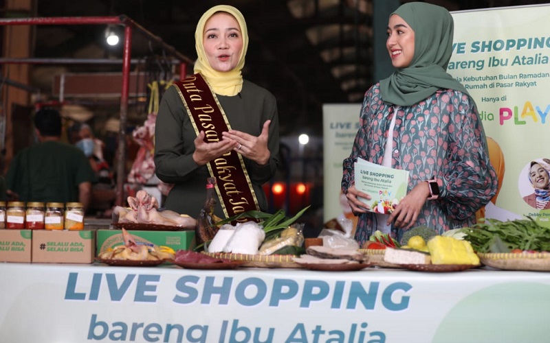  Atalia: Meriahkan Ramadan, Belanja di Pasar Tradisional Melalui \'Live Shopping\'