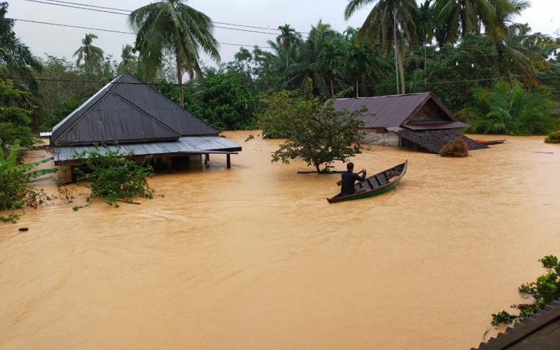  Terjadi 44 Kali Bencana Banjir dan 22 Kali Tanah Longsor di Sumut Sepanjang 2021