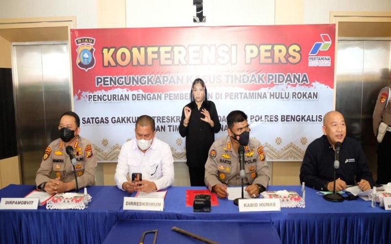  Polda Riau Tangkap Pelaku Pencurian Aset Pertamina Hulu Rokan