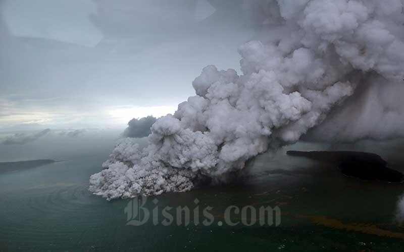  Gunung Anak Krakatau Kembali Erupsi, Radius Aman 2 Km