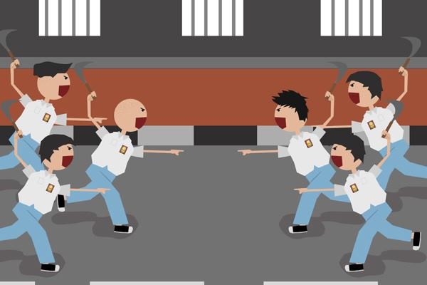  8 Siswa SD dan SMP Diamankan Polisi karena Terlibat Tawuran
