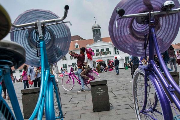  Cek Titik Lolasi Rekayasa Lalu Lintas di Kawasan Kota Tua Jakarta Barat