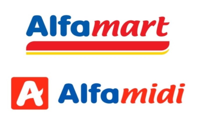 Logo Alfamart dan Alfamidi