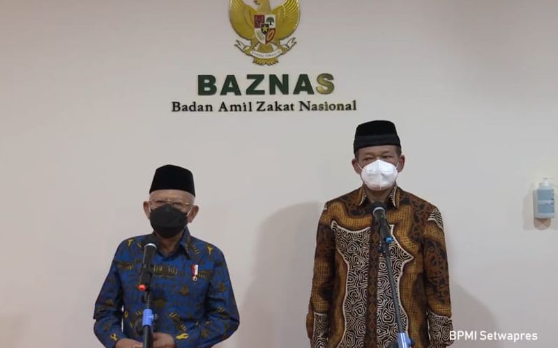 Tangkapan layar video Keterangan Pers BAZNAS-Wakil Presiden RI Ma'ruf Amin dan Ketua BAZNAS RI Noor Achmad/BPMI Setwapres