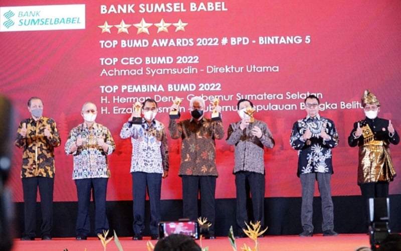 Bank Sumsel Babel Sabet TOP BUMD AWARDS Bintang 5