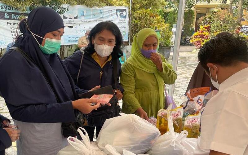 Pasar murah di Diskopindag Kota Malang, Kamis (21/4/2022)./Istimewa