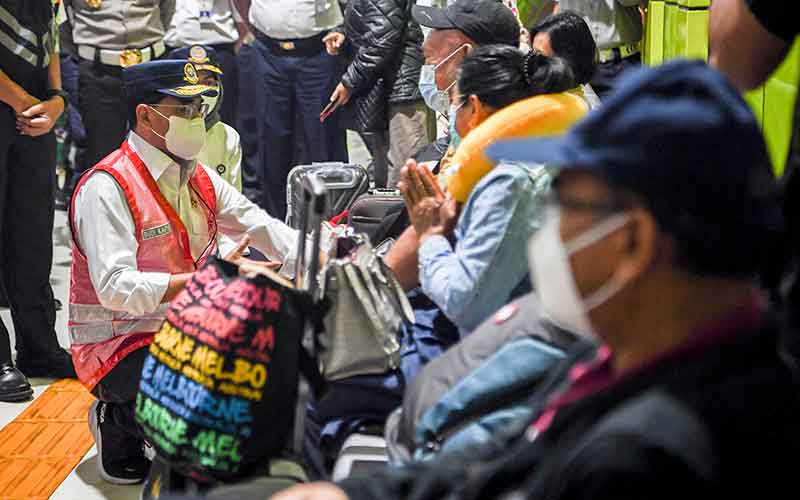  Menhub Budi Karya Sumadi Tinjau Kesiapan Fasiitas Stasiun Gambir