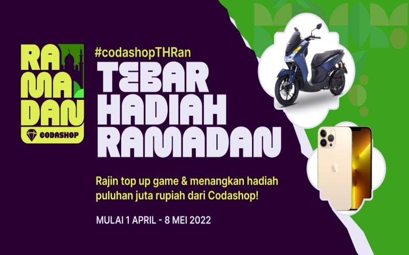  Anda Penggemar Game? Selama Ramadan, Codashop Bagi-bagi Cashback Hingga 90% Nih