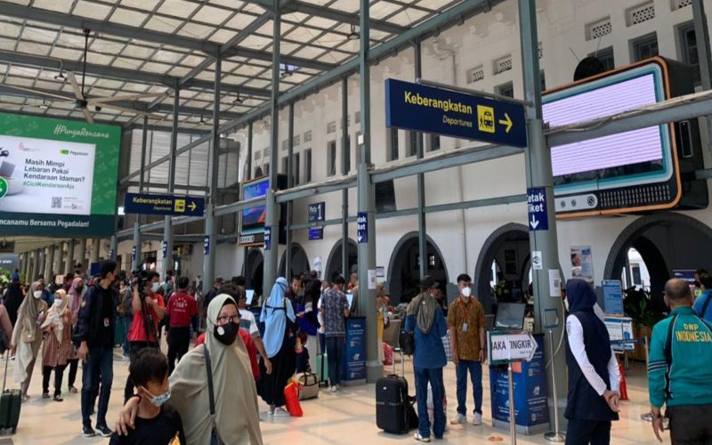  H-6 Lebaran, 28.000 Pemudik Berangkat dari Stasiun Gambir dan Senen