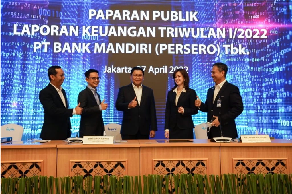  Wow! Bank Mandiri Cetak Laba Rp10 Triliun di Kuartal I 2022, Tumbuh 70% YoY