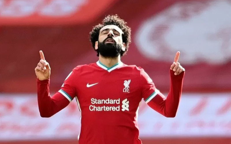 Striker Liverpool Mohamed Salah/Antara/Reuters