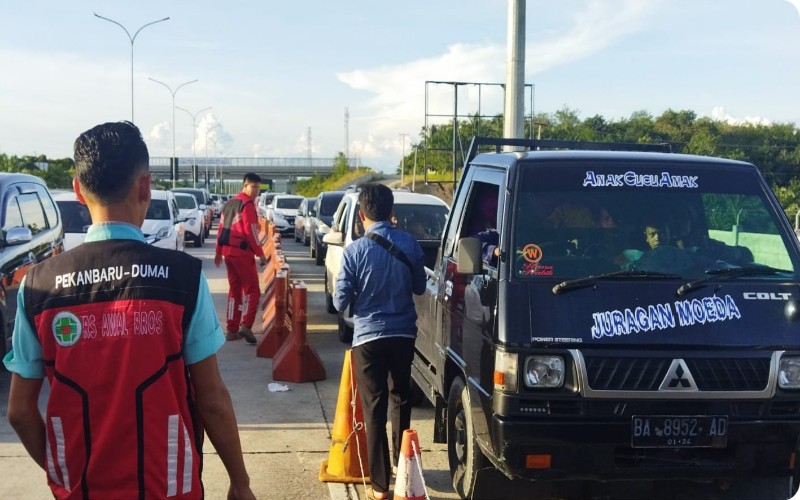  Libur Lebaran, Arus Kendaraan ke Pekanbaru Naik 32,21 Persen 