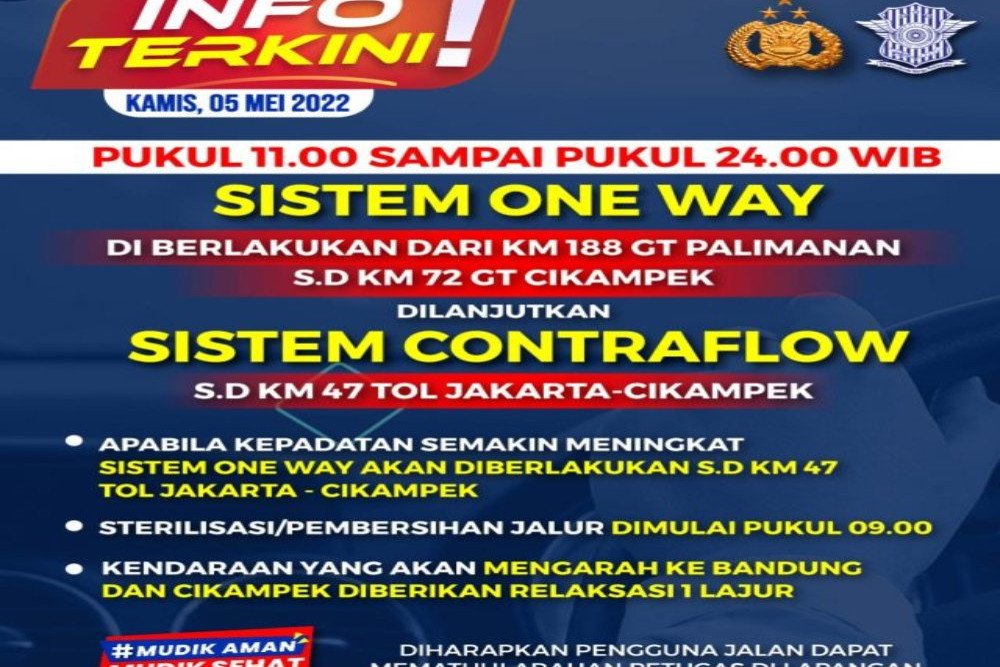  Catat Rekayasa Jalan dari Gerbang Tol Palimanan Utama sampai Cikampek Hari Ini