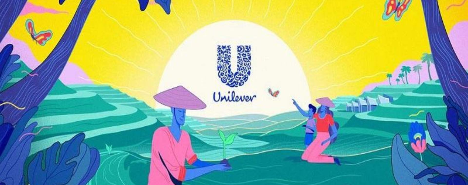 Logo Unilever Indonesia dalam kampanye Indonesia World Farmer Scene/Unilever.co.id