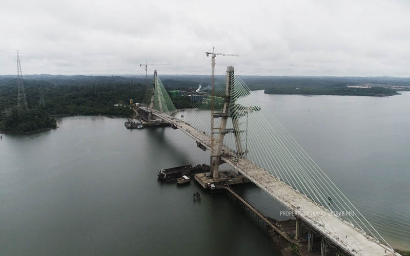  Akses ke IKN Nusantara, Proyek Jembatan Pulau Balang Rampung