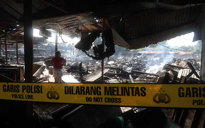  Lapak Habis Terbakar, Ratusan Pedagang Pasar Ngadiluwih di Kediri Akan Direlokasi