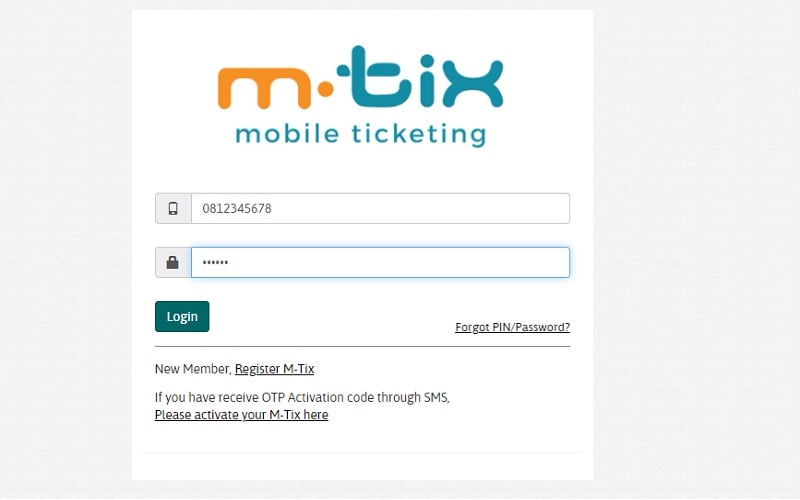 Tampilan situs M-Tix untuk membeli tiket bioskop secara online/www.21cineplex.com
