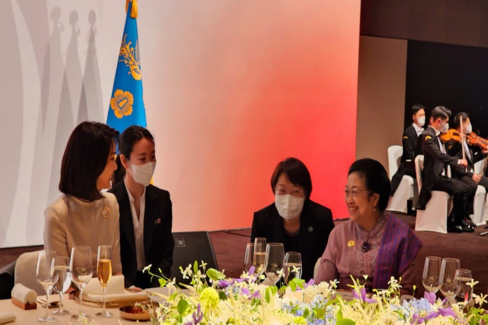Megawati di Acara Jamuan Makan Malam Presiden Korsel Yoon Suk Yeol