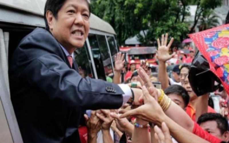 Kandidat Presiden Filipina, Ferdinand Marcos Junior berhasil mempertahankan keunggulannya berdasarkan hasil survei menjelang pemilihan presiden pada 9 Mei 2022. - Istimewa
