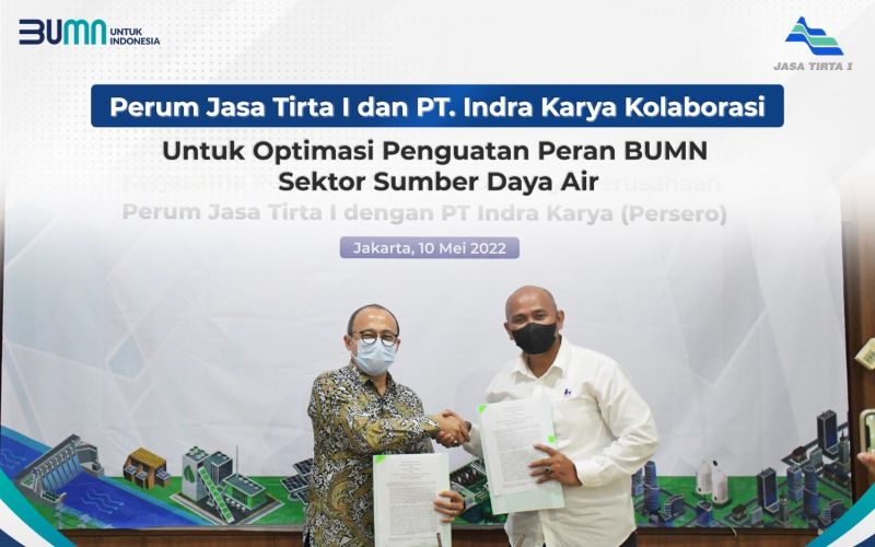  Perum Jasa Tirta I dan Indra Karya Teken Kerja Sama Bidang SDA