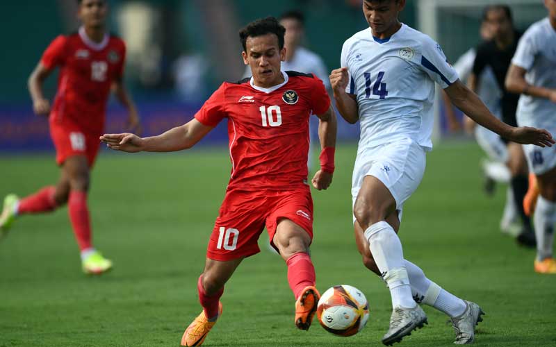  Timnas Sepak Bola Indonesia Hajar Filipina 4-0 di Sea Games 2021