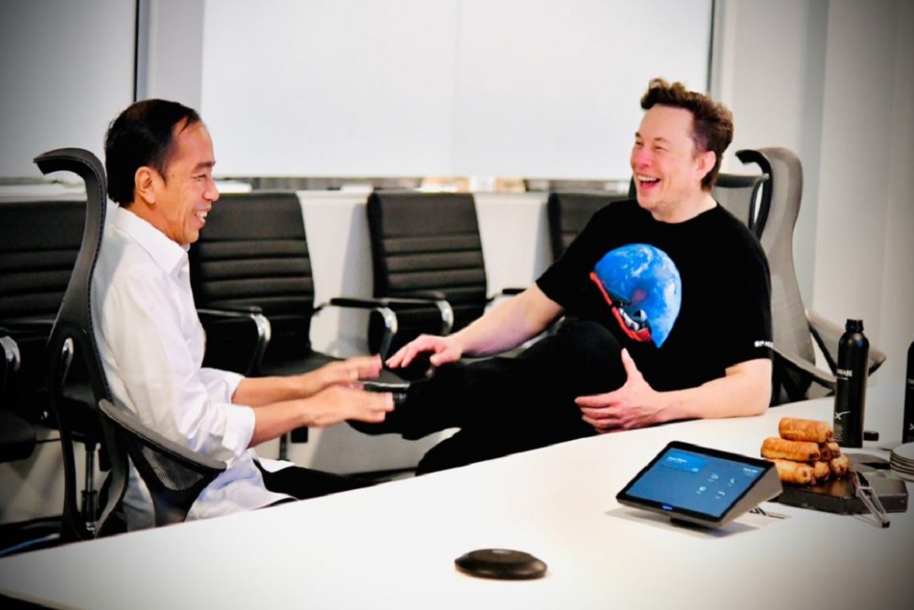 Akhirnya! Jokowi Bertemu Elon Musk di SpaceX