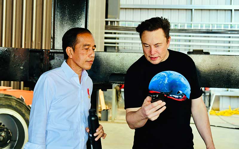  Presiden Joko Widodo Bertemu Founder SpaceX Elon Musk