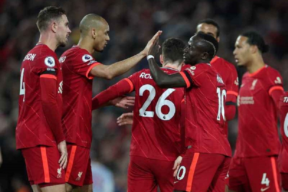 Selebrasi Liverpool di Liga Inggris / Reuters