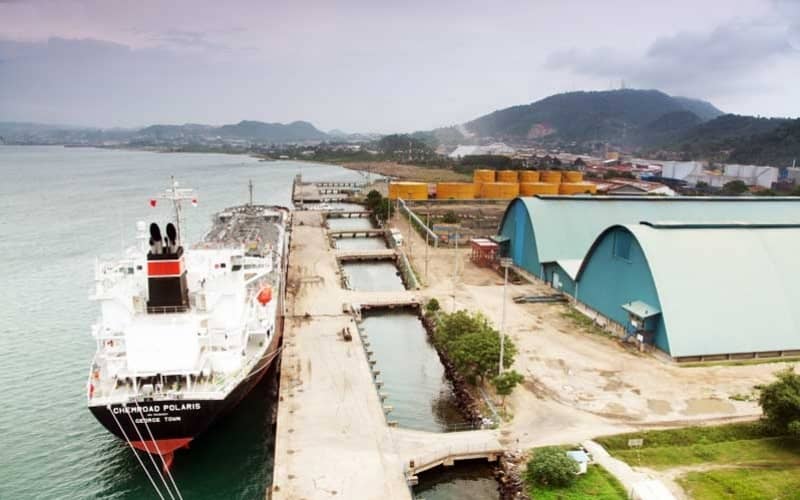 Salah satu proyek pelabuhan PT Nusantara Infrastructure Tbk (META). (situs resmi)