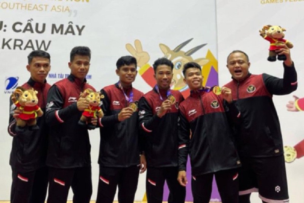 Sea Games 2021: Tim Sepak Takraw Indonesia Tambah Pundi-pundi Medali Emas
