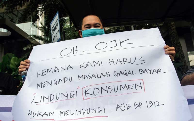  Kantor OJK Kembali Digeruduk Nasabah Gagal Bayar Klaim Asuransi AJB Bumiputera