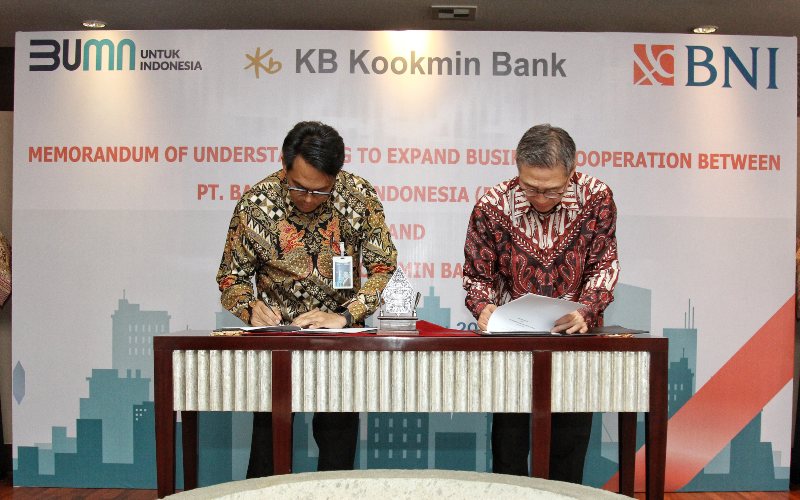 Perluas Bisnis Internasional, BNI (BBNI) Gandeng KB Kookmin Bank