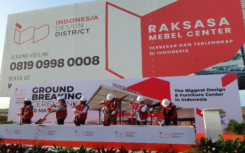 Agung Sedayu Group melaksanakan Groundbreaking Ceremony Indonesia Design District (IDD) di Kawasan PIK 2, Senin 30 Mei 2022  - BISNIS/Faustina Prima Martha.