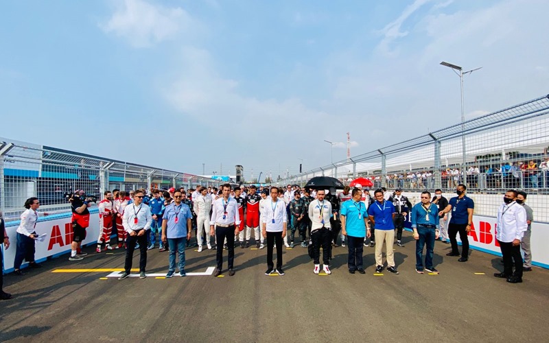  Presiden Jokowi Nilai Formula E Baik Buat Ekosistem Ramah Lingkungan RI