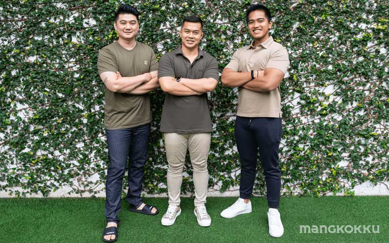 Co-Founder Mangkokku Indonesia: Chef Arnold, Randy J Kartadinata, Kaesang Pangarep./ Dok. Istimewa