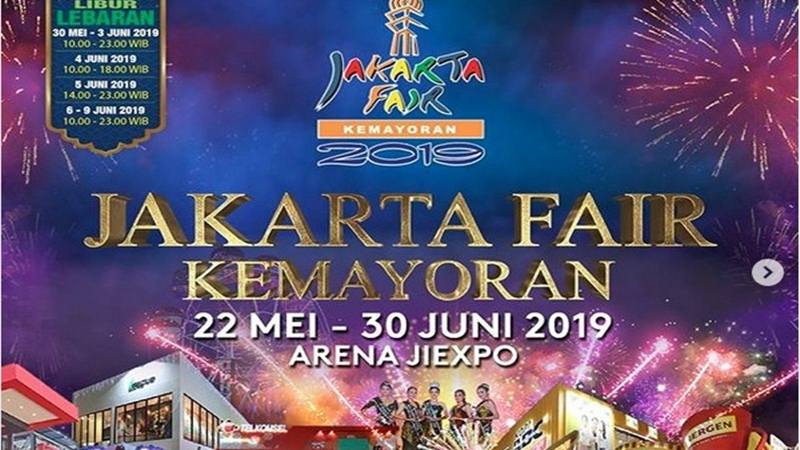 Jakarta Fair digelar mulai 22 Mei-30 Juni 2019./Instagram