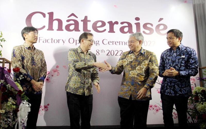  Investasi Rp60 Miliar, Chateraise Indonesia Resmikan Pabrik di Citeureup